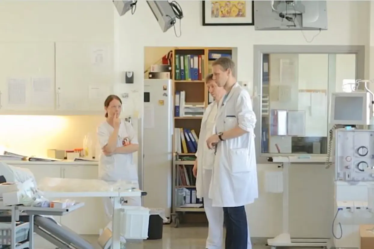 Sykepleiere på dialyseavdeling