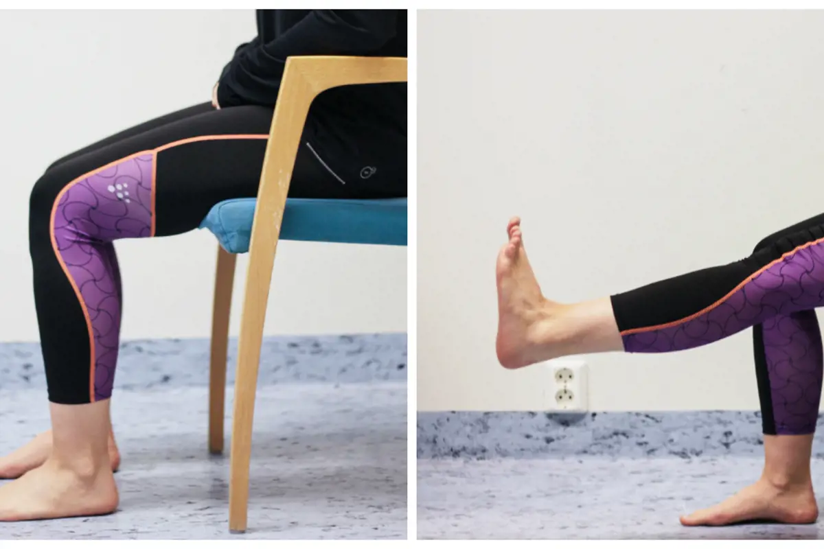 En collage av en person som gjør yoga