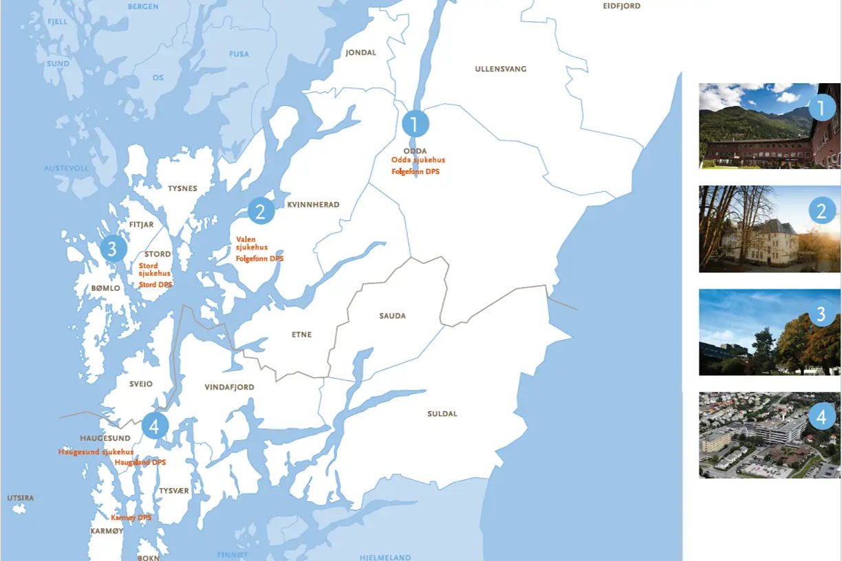 Kart over Helse Fonna-romdået. (Grafikk)